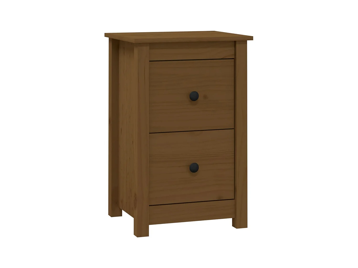 Rida  Table de chevet Marron miel 40x35x61,5 cm Bois de pin solide