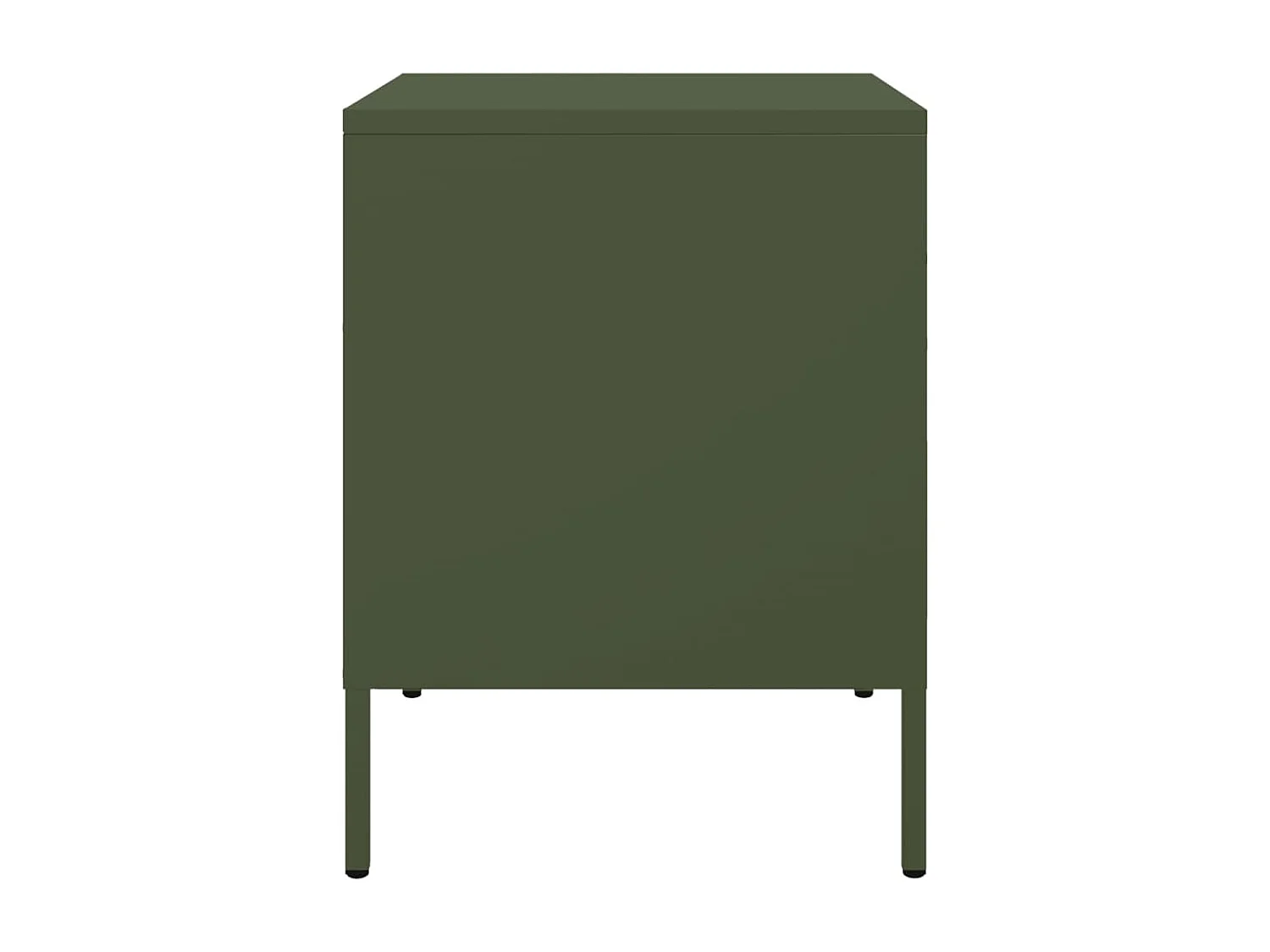 Lucille  Tables de chevet 2 pcs vert olive 36x39x50,5 cm acier