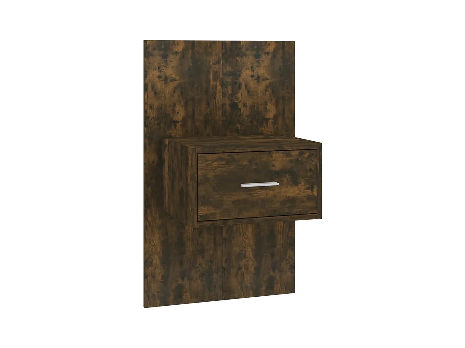 Saffira  Tables de chevet murales 2 pcs Chêne fumé