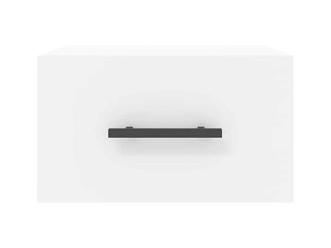 Evelyn Marie  Table de chevet murale blanc 35x35x20 cm