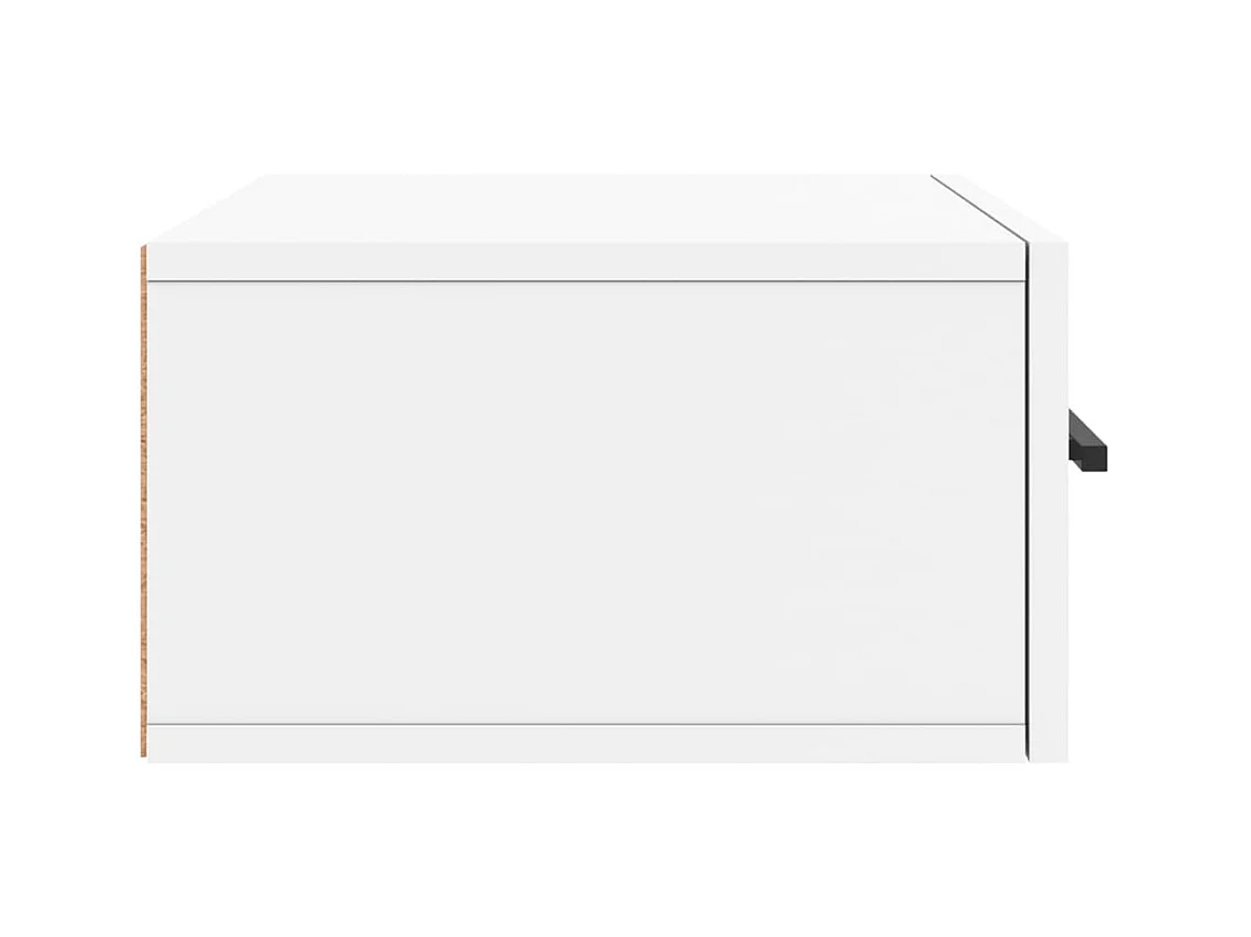 Evelyn Marie  Table de chevet murale blanc 35x35x20 cm