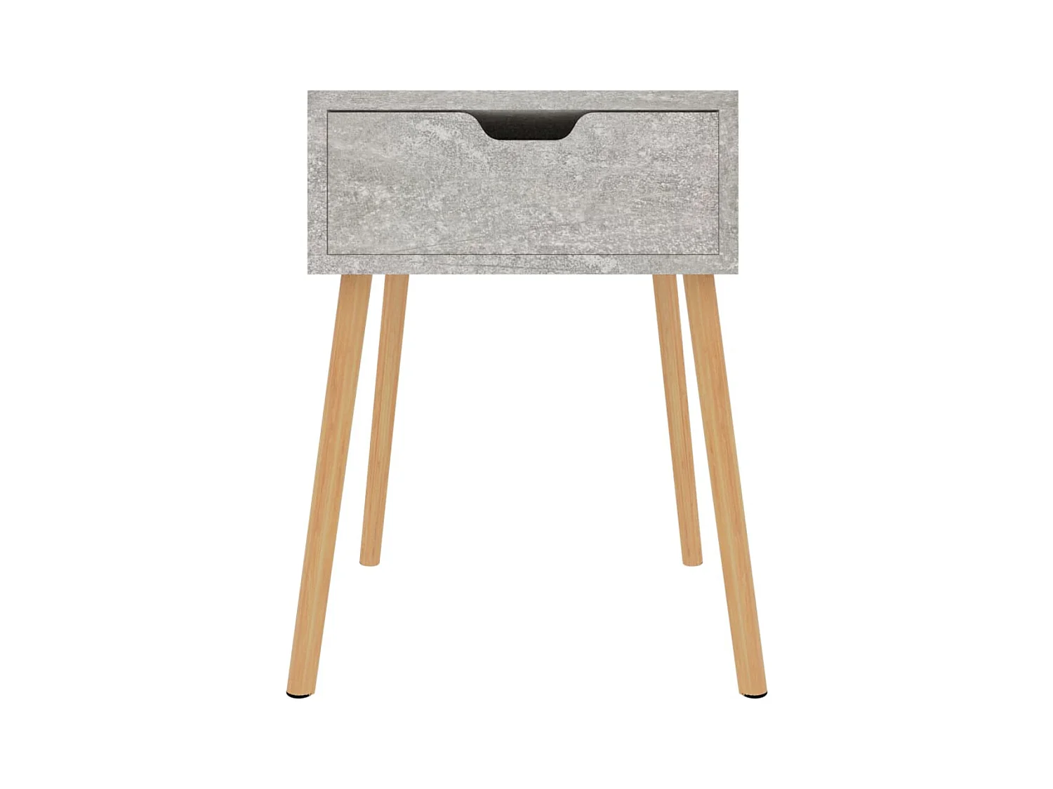 Wellsville  Tables de chevet 2 pcs Gris béton 40x40x56 cm Bois d'ingénierie