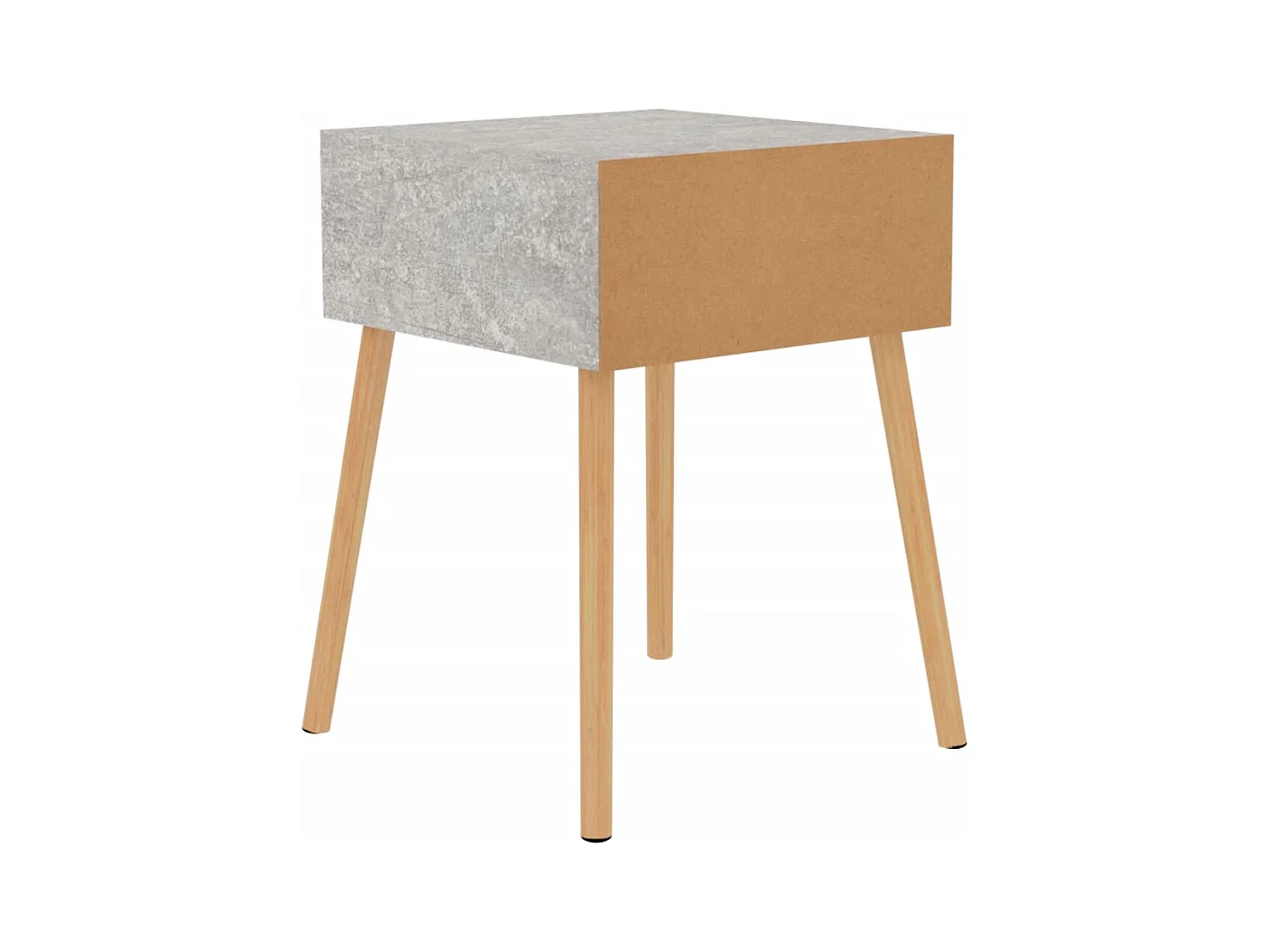 Wellsville  Tables de chevet 2 pcs Gris béton 40x40x56 cm Bois d'ingénierie