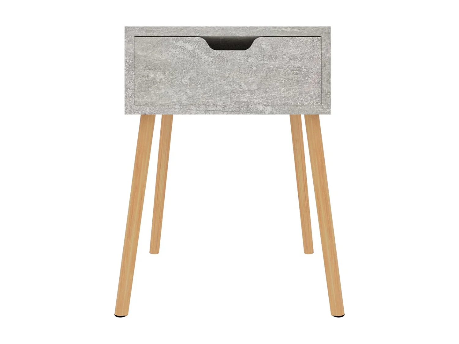 Wellsville  Tables de chevet 2 pcs Gris béton 40x40x56 cm Bois d'ingénierie