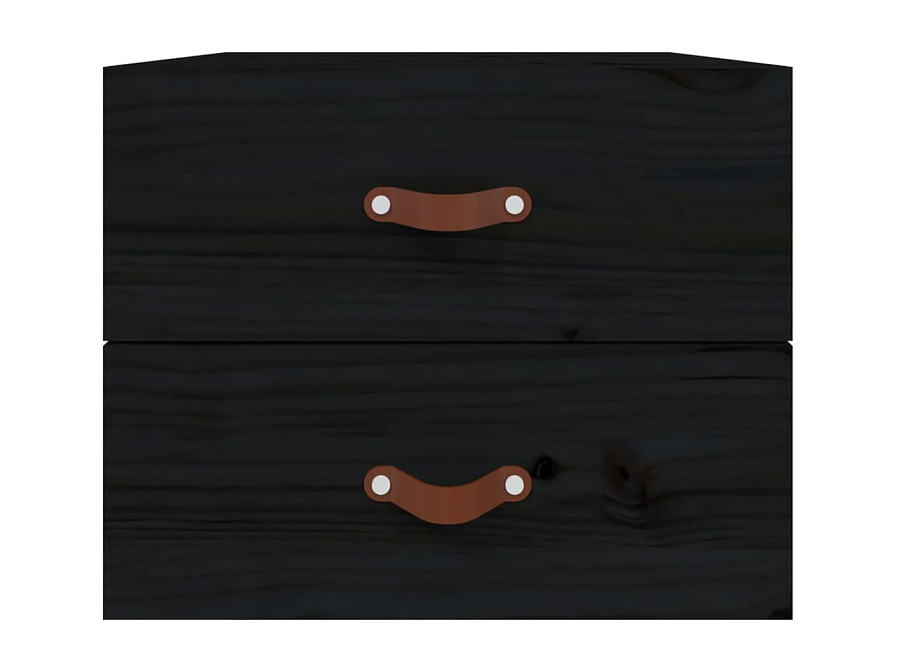 Elmont  Table de chevet murale Noir 50x36x40 cm