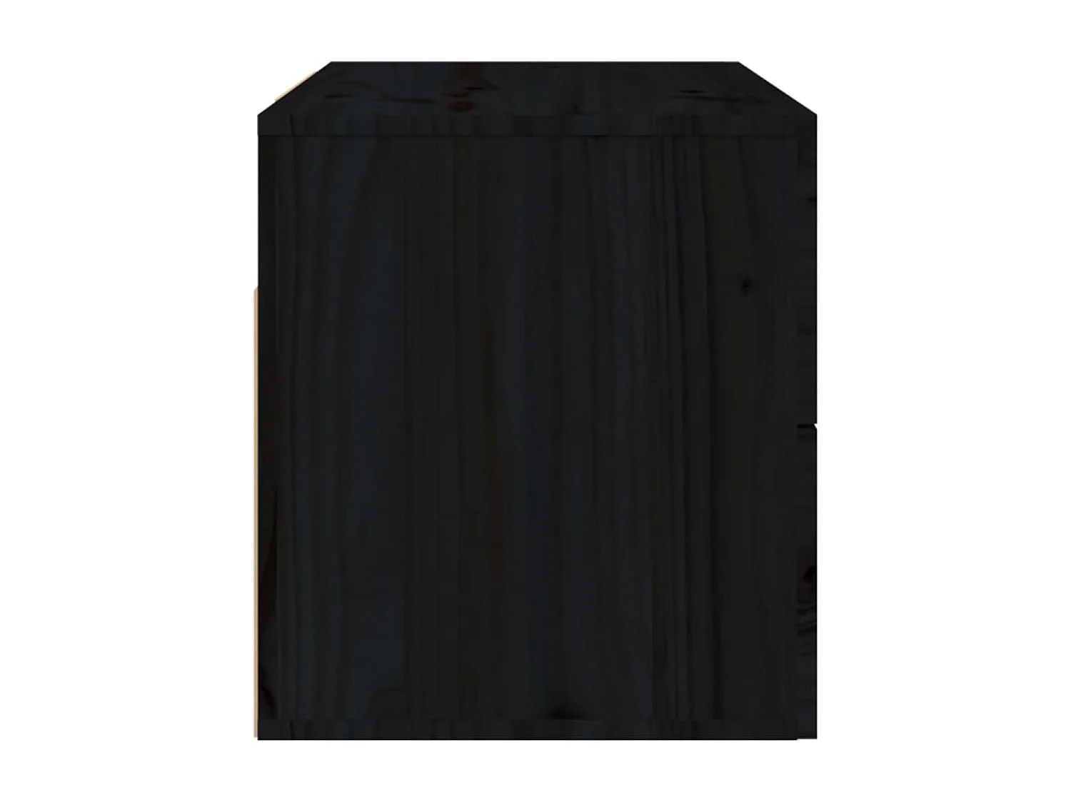 Elmont  Table de chevet murale Noir 50x36x40 cm