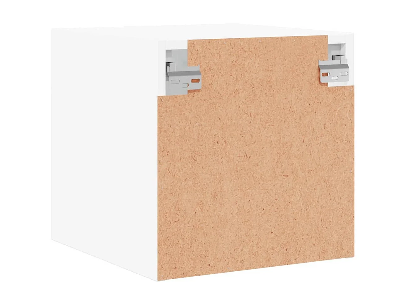 Nihat  Tables de chevet avec portes en verre 2 pcs blanc 35x37x35 cm