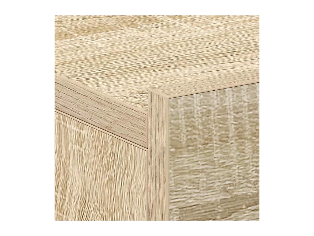 Stanford  Tables de chevet flottantes 2 pcs Chêne sonoma Bois ingénierie