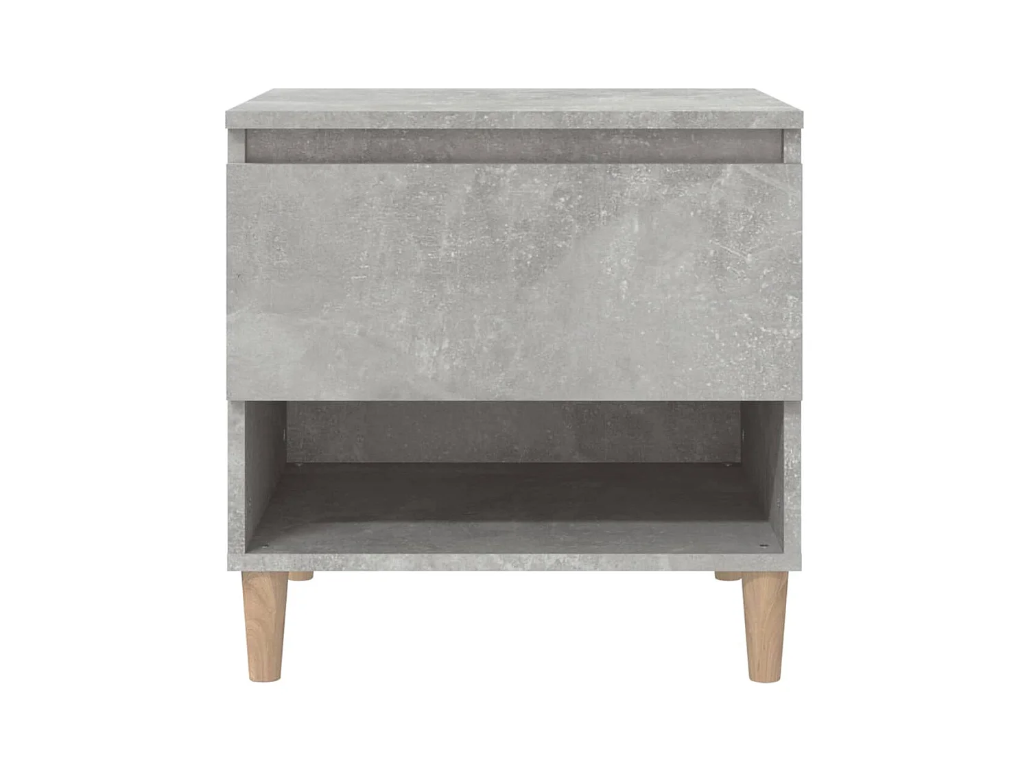 Galorn  Tables de chevet 2 pcs Gris béton 50x46x50 cm Bois d’ingénierie