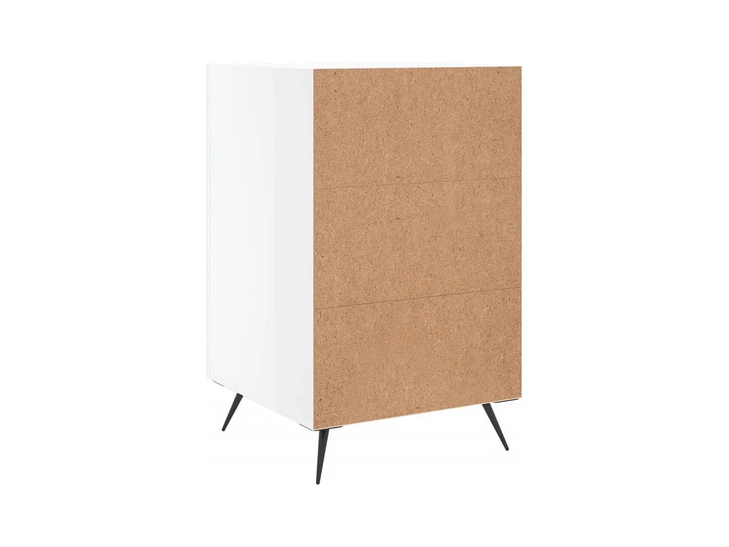 Uri  Table de chevet blanc brillant 40x40x66 cm bois d'ingénierie