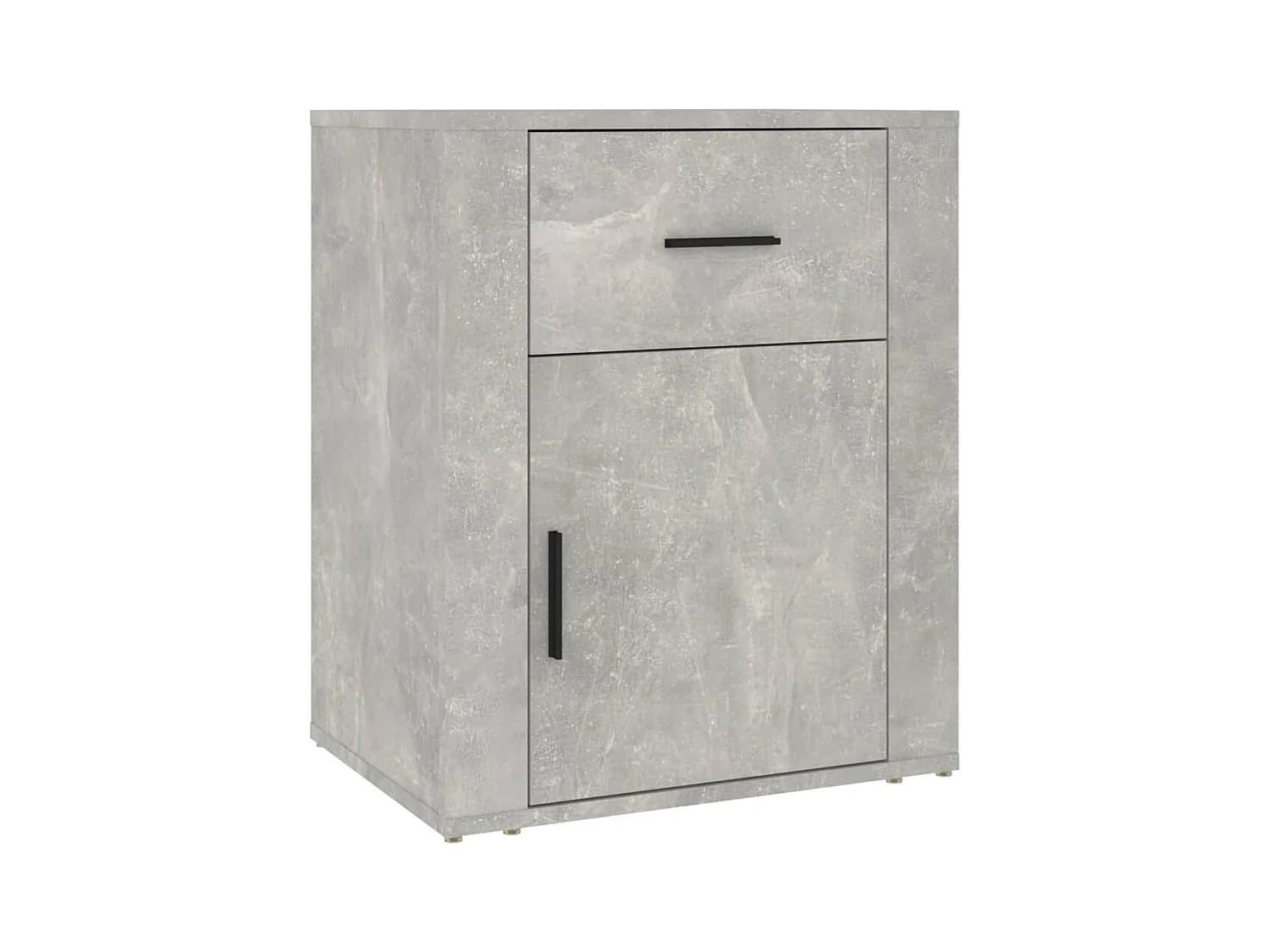 Arkport  Table de chevet Gris béton 50x36x60 cm Bois d'ingénierie