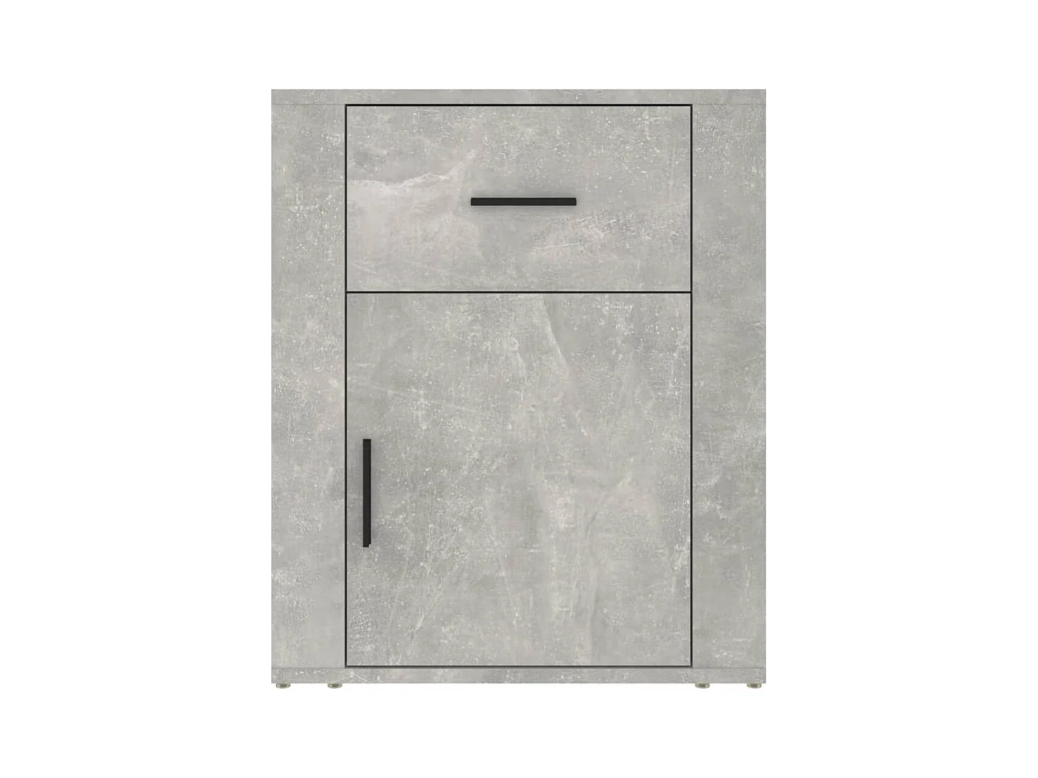 Arkport  Table de chevet Gris béton 50x36x60 cm Bois d'ingénierie