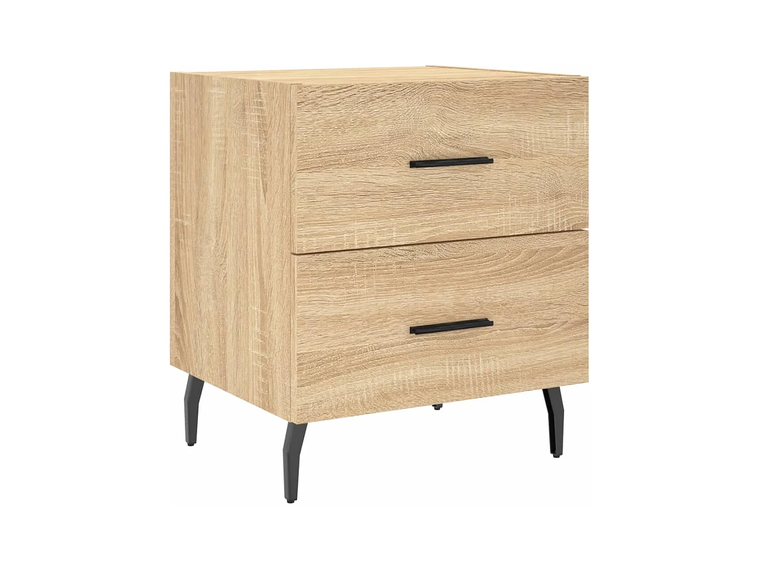 Brad John  Tables de chevet 2 pcs chêne sonoma 40x35x47,5 cm