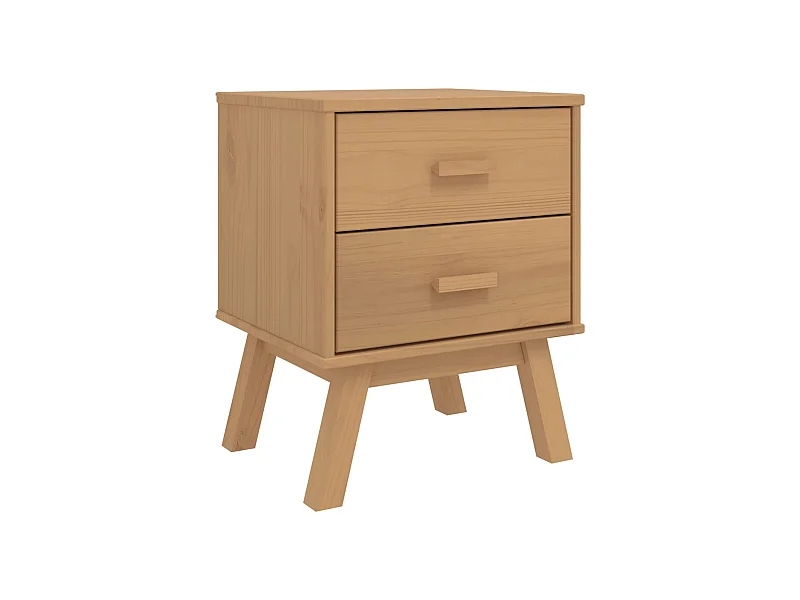 Felicity  Table de chevet OLDEN marron bois de pin solide