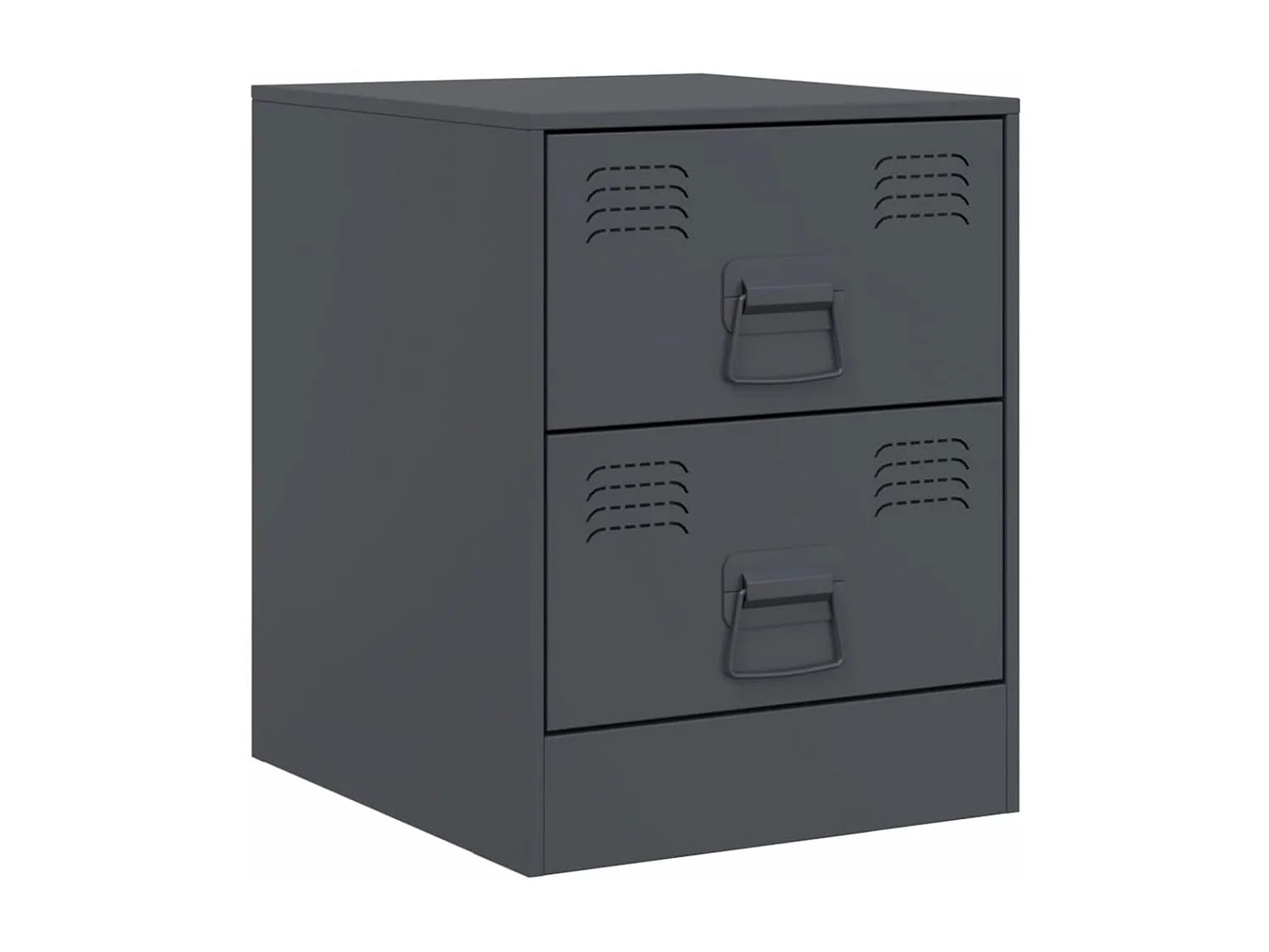 Groton  Tables de chevet 2 pcs anthracite 34,5x39x44 cm acier