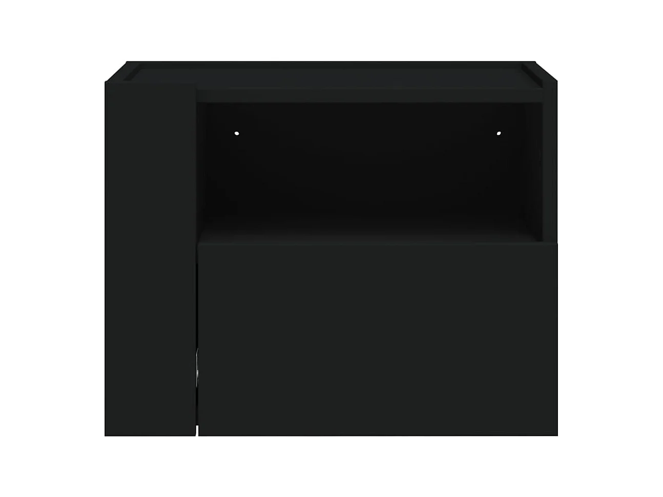 Sun City Center  Tables de chevet murales 2 pcs blanc 45x30x35 cm