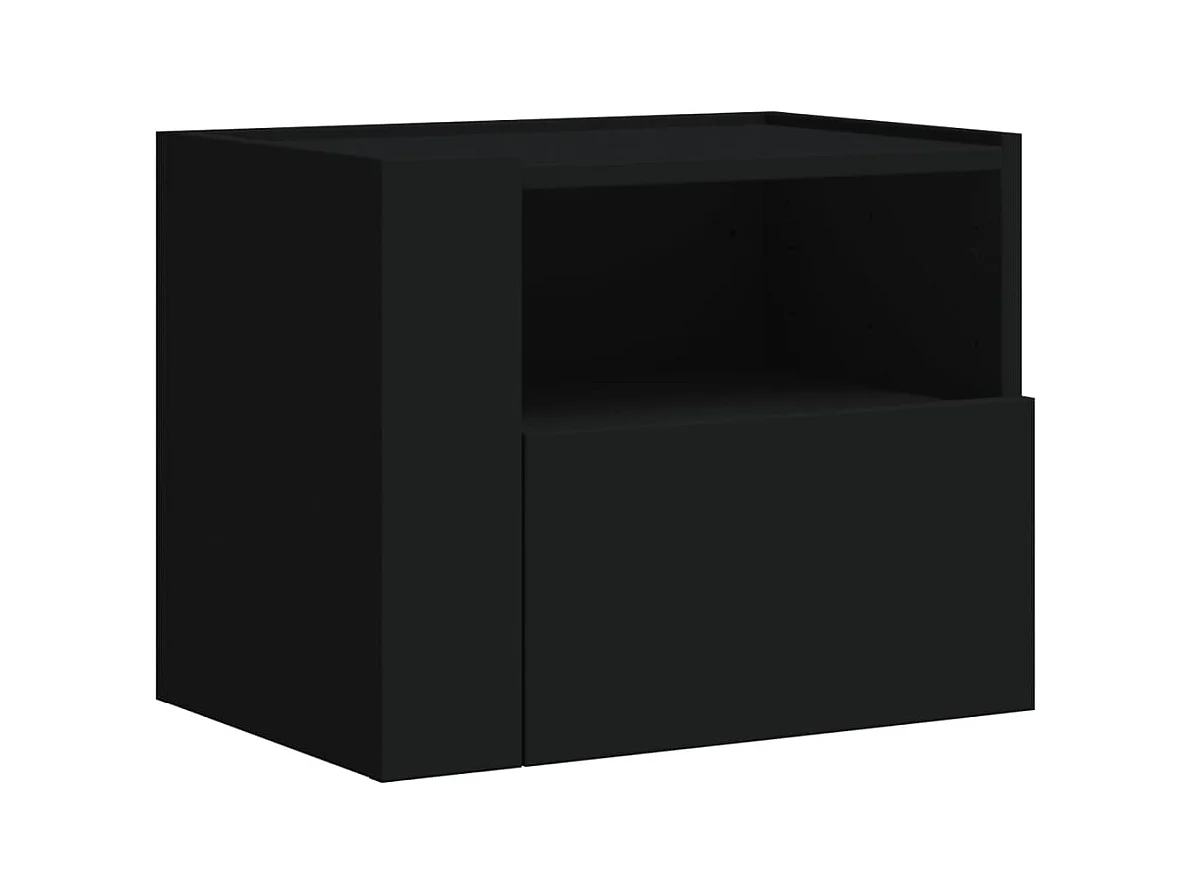 Sun City Center  Tables de chevet murales 2 pcs blanc 45x30x35 cm