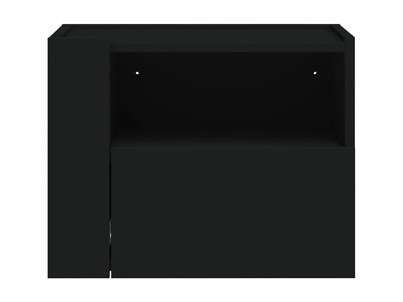 Sun City Center  Tables de chevet murales 2 pcs blanc 45x30x35 cm