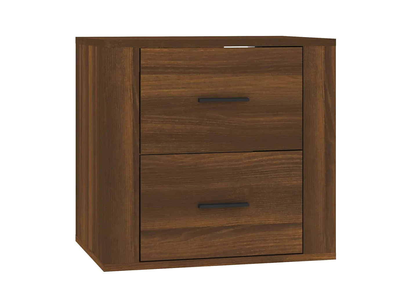 Goshen  Table de chevet murale Chêne marron 50x36x47 cm