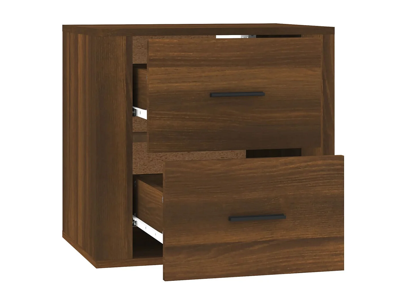 Goshen  Table de chevet murale Chêne marron 50x36x47 cm