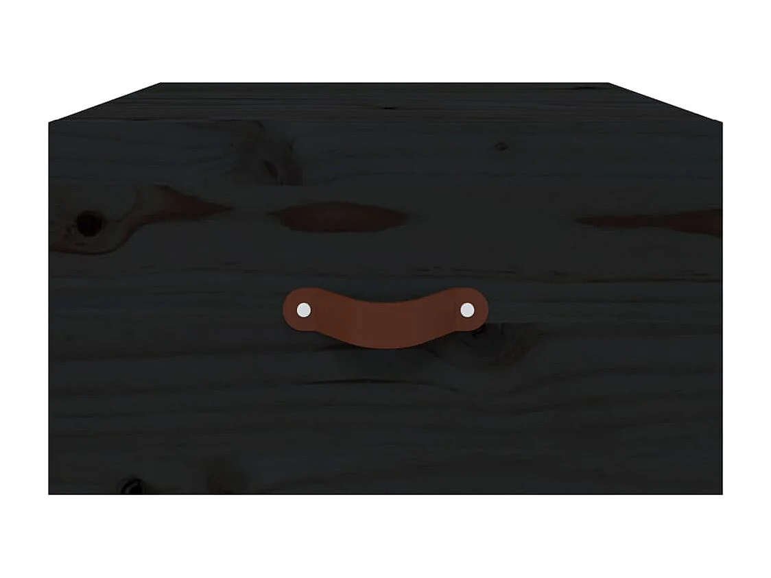 Ahmed  Table de chevet murale Noir 40x29,5x22 cm