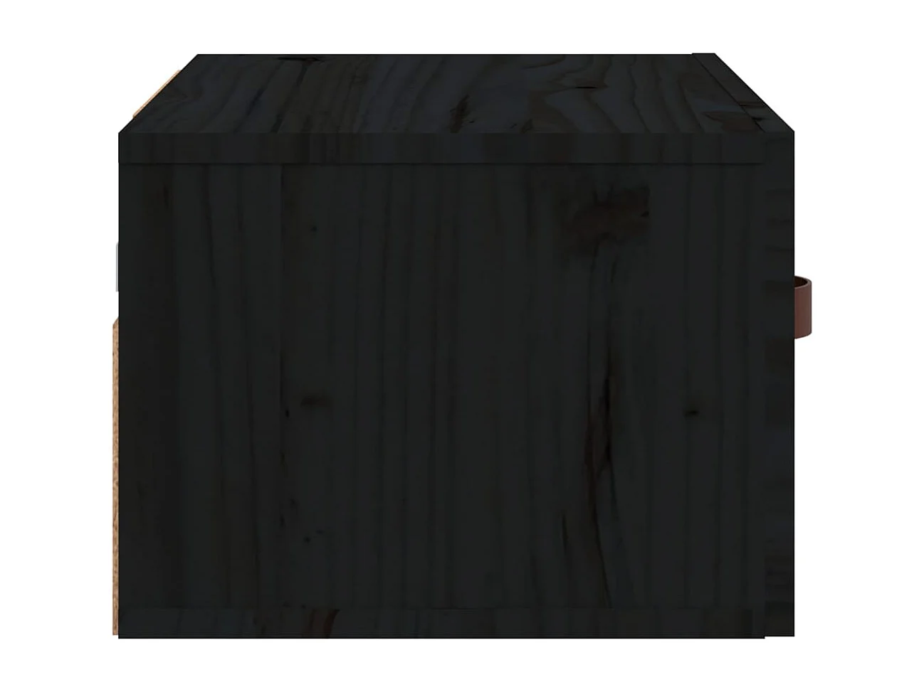 Ahmed  Table de chevet murale Noir 40x29,5x22 cm