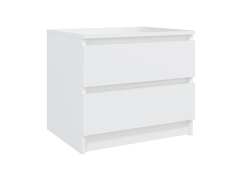 Weldon Spring  Table de chevet Blanc 50x39x43,5 cm Aggloméré