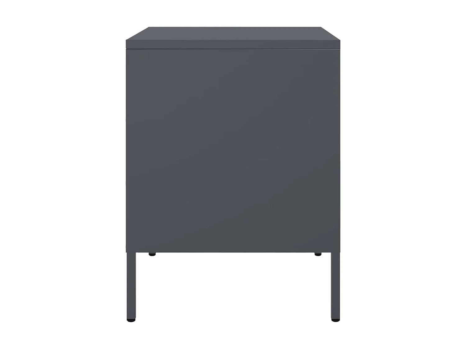 Adam Scott  Table de chevet anthracite 36x39x50,5 cm acier