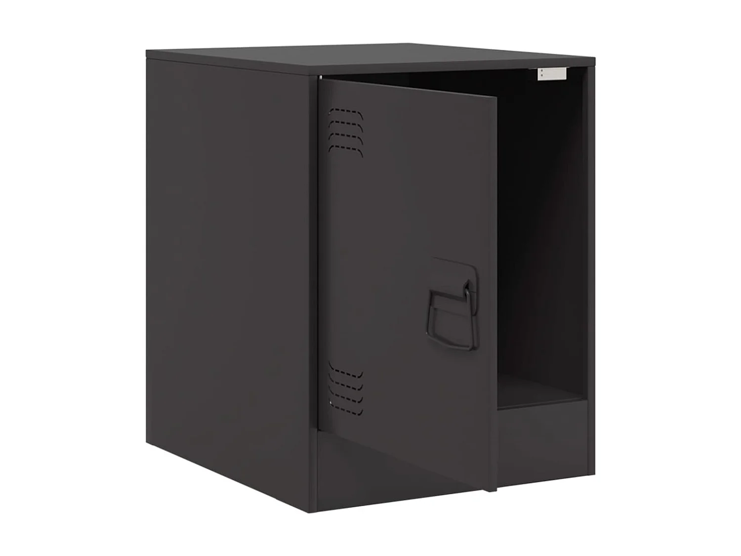 Dewy  Table de chevet noir 34,5x39x44 cm acier