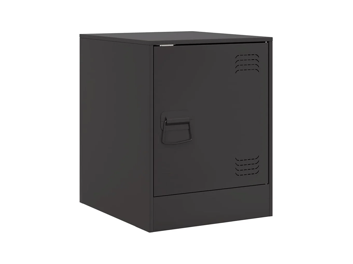 Dewy  Table de chevet noir 34,5x39x44 cm acier
