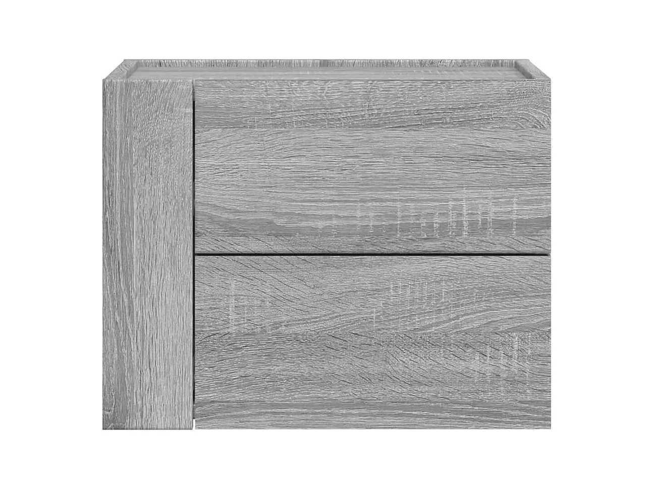 Dayton  Tables de chevet murales 2 pcs sonoma gris 45x30x35 cm