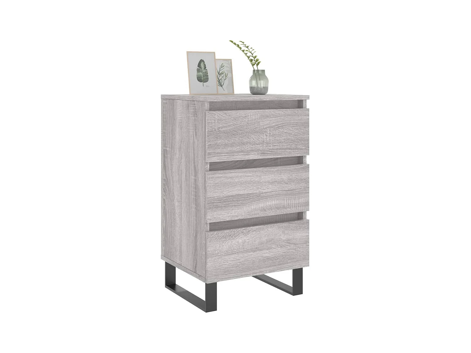 Boxtel  Tables de chevet 2 pcs sonoma gris 40x35x69 cm bois ingénierie