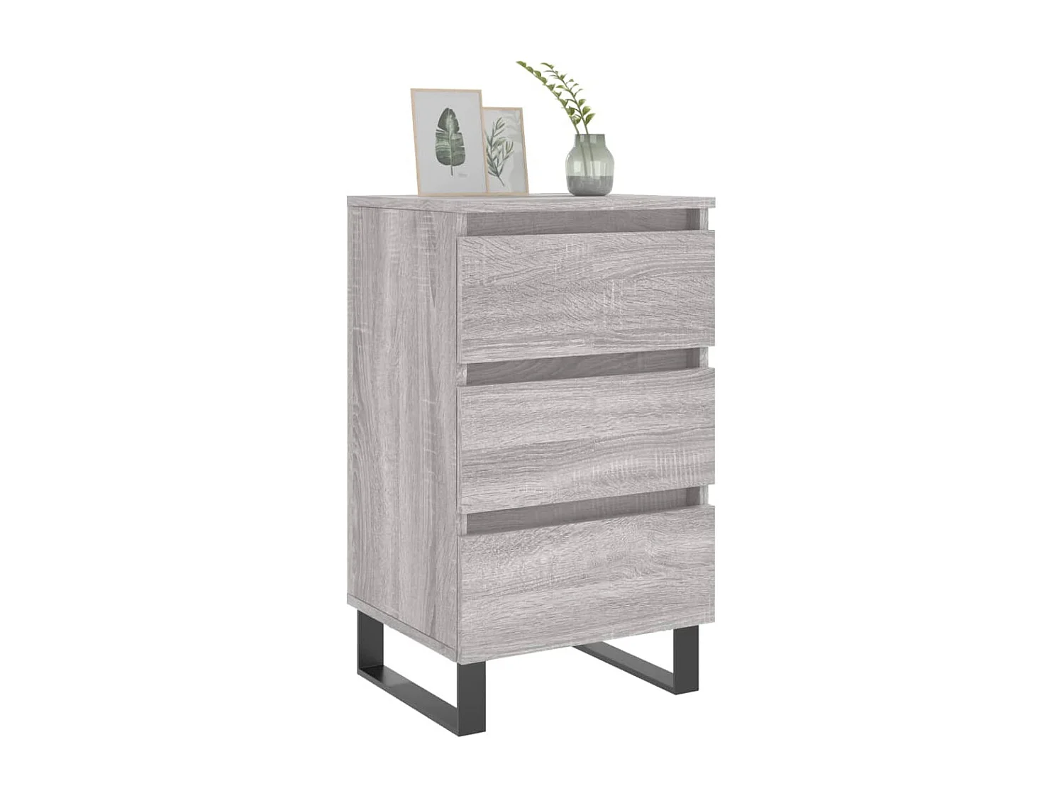 Boxtel  Tables de chevet 2 pcs sonoma gris 40x35x69 cm bois ingénierie