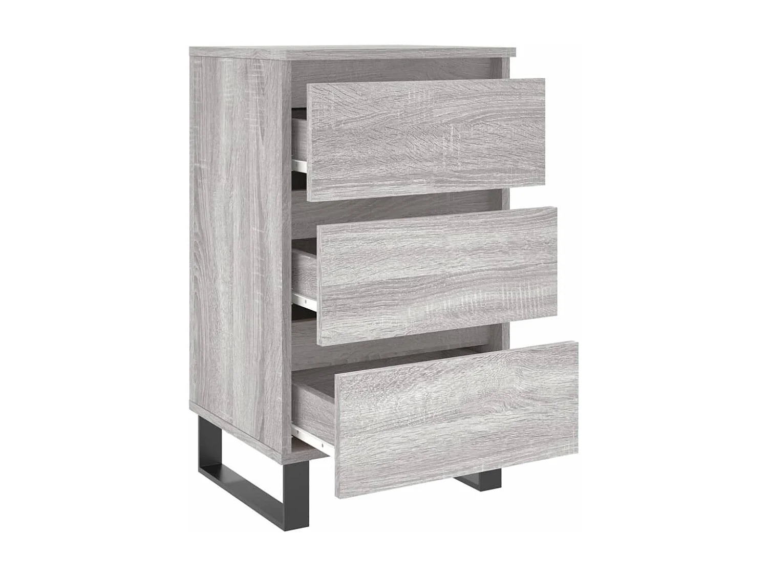 Boxtel  Tables de chevet 2 pcs sonoma gris 40x35x69 cm bois ingénierie