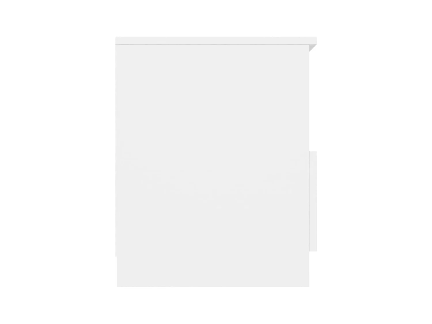 Wouter  Tables de chevet 2 pcs Blanc 40x40x50 cm Aggloméré