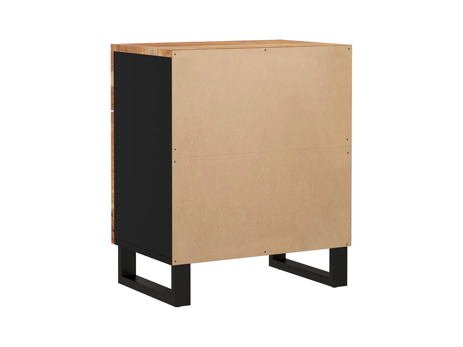 Bondy  Table de chevet 50x33x60cm Bois d'acacia solide et d'ingénierie