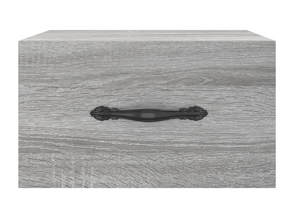 Carbon Hill  Tables de chevet murales 2 pcs sonoma gris 35x35x20 cm