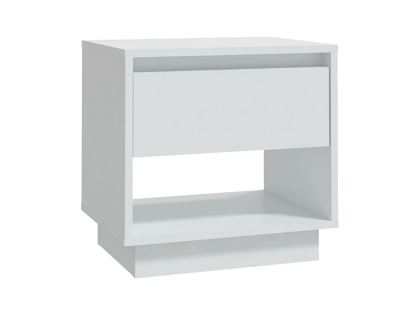 Zalyn  Table de chevet Blanc 45x34x44 cm bois d'ingénierie