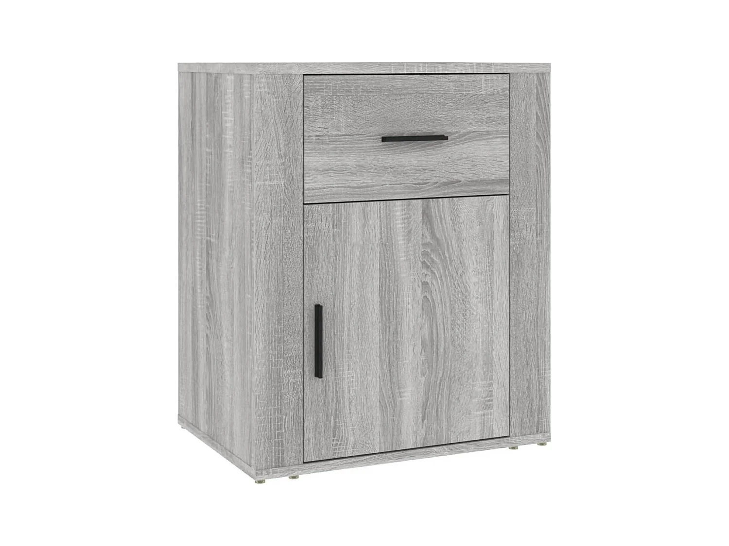 Arkport  Table de chevet Sonoma gris 50x36x60 cm Bois d'ingénierie