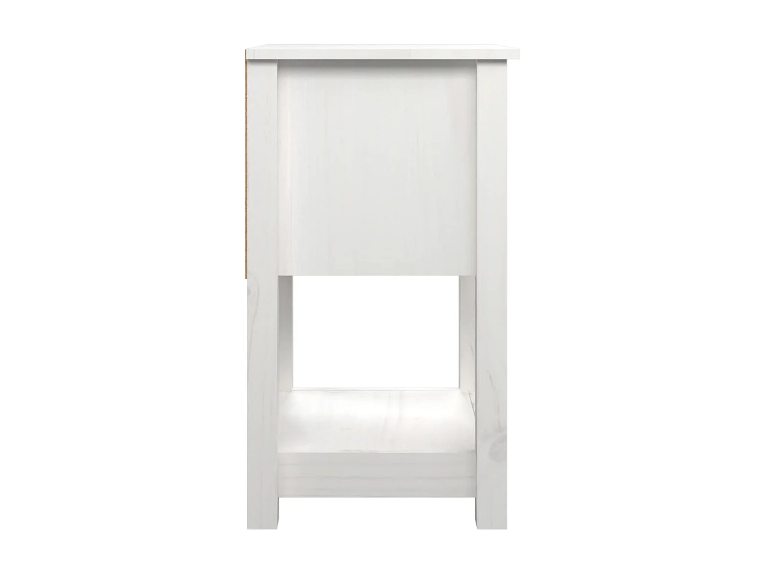 Fourmies  Table de chevet Blanc 40x35x61,5 cm Bois de pin massif