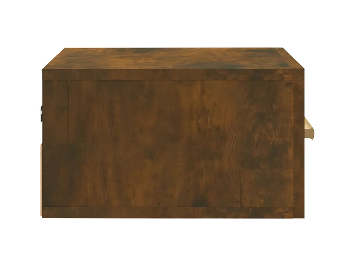 Cody  Tables de chevet murales 2 pcs chêne fumé 35x35x20 cm