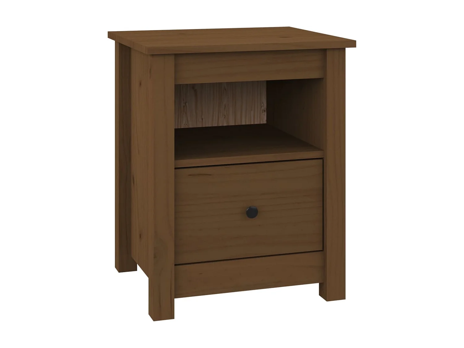 Aldino  Tables de chevet 2pcs Marron miel 40x35x49cm Bois de pin massif