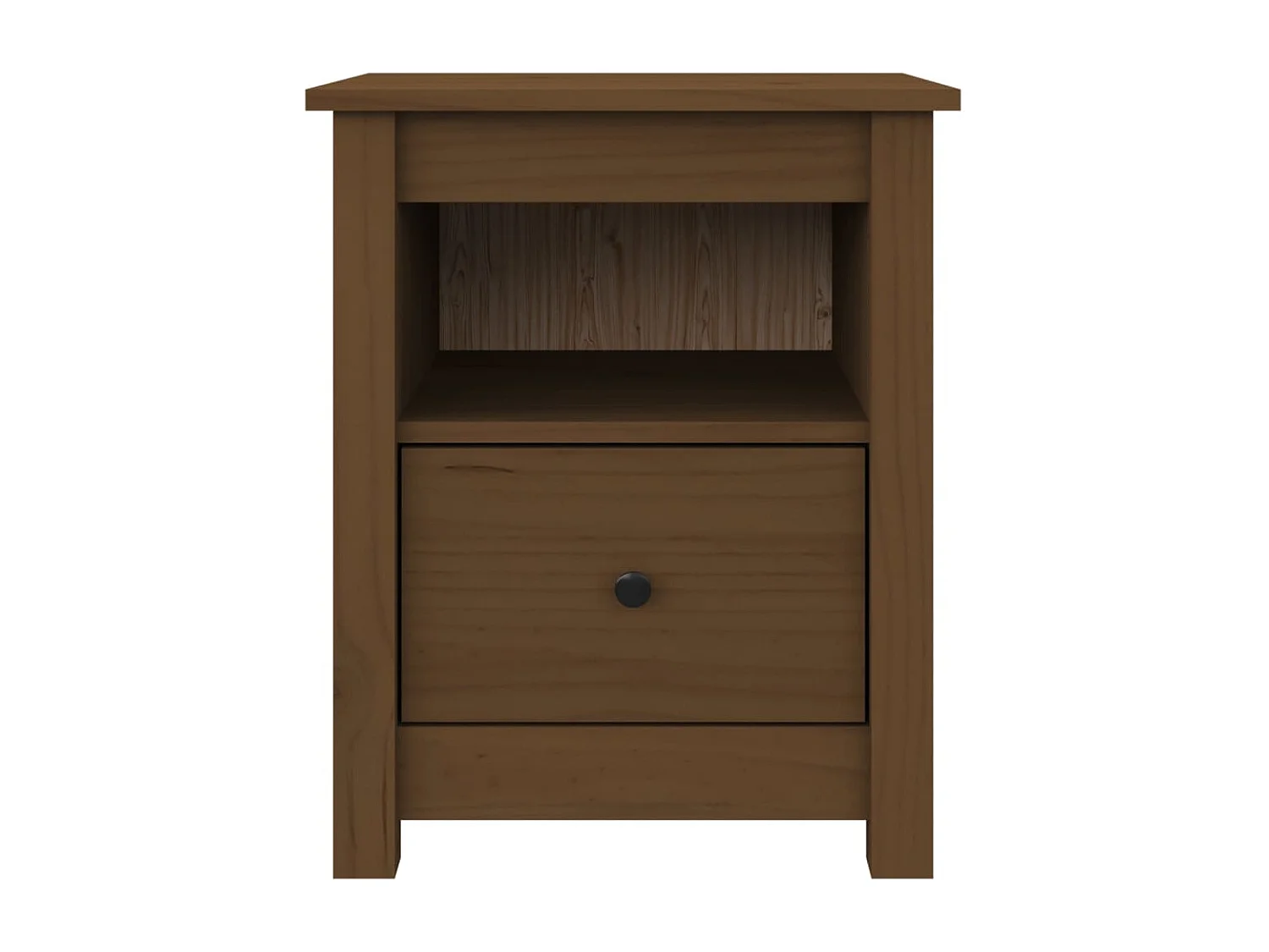 Aldino  Tables de chevet 2pcs Marron miel 40x35x49cm Bois de pin massif