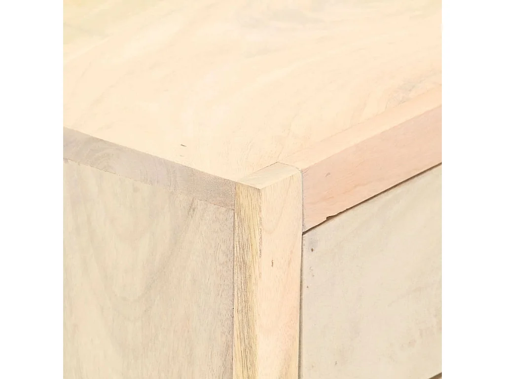 Garden Furniture -  Comodino Oro 40x30x50 cm in Legno Massello di Mango