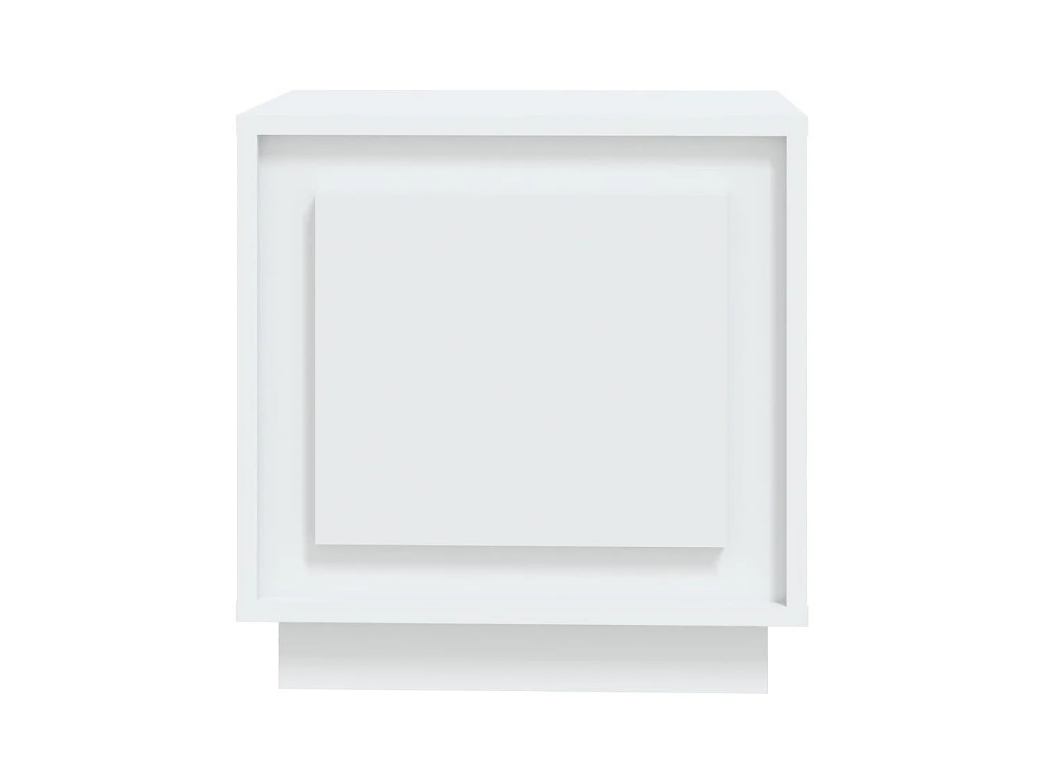 Jordy  Tables de chevet 2 pcs blanc 44x35x45 cm bois d'ingénierie