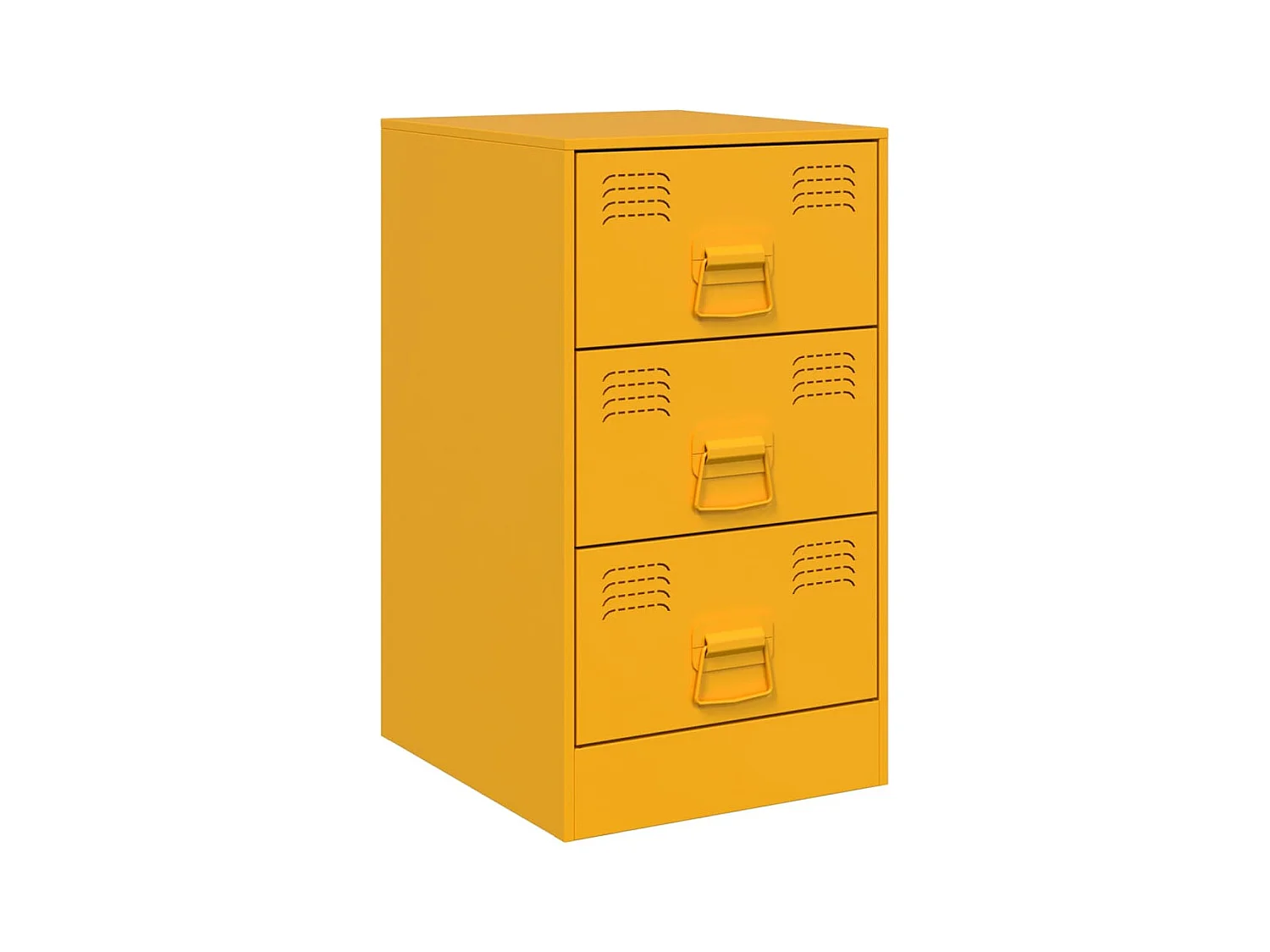 Hereford  Tables de chevet 2 pcs jaune moutarde 34,5x39x62 cm acier