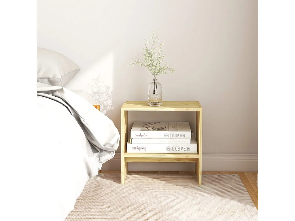 Bogota  Tables de chevet 2 pcs 40x30,5x40 cm Bois de pin massif