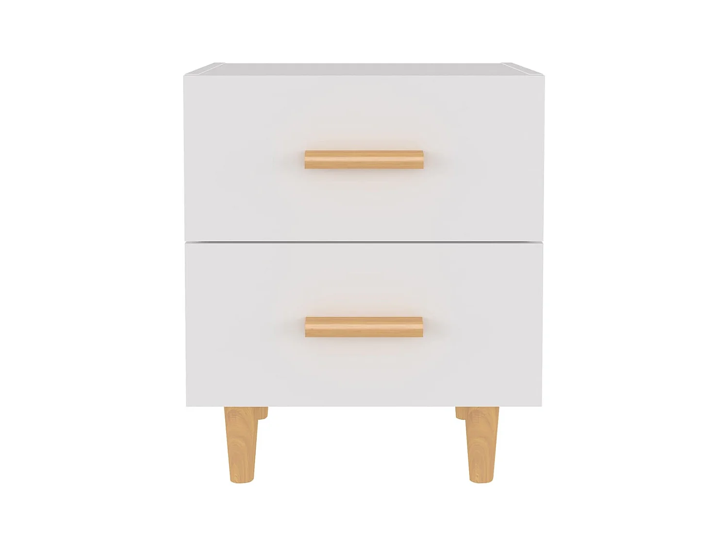 Ferrara  Tables de chevet 2 pcs Blanc 40x35x47,5 cm