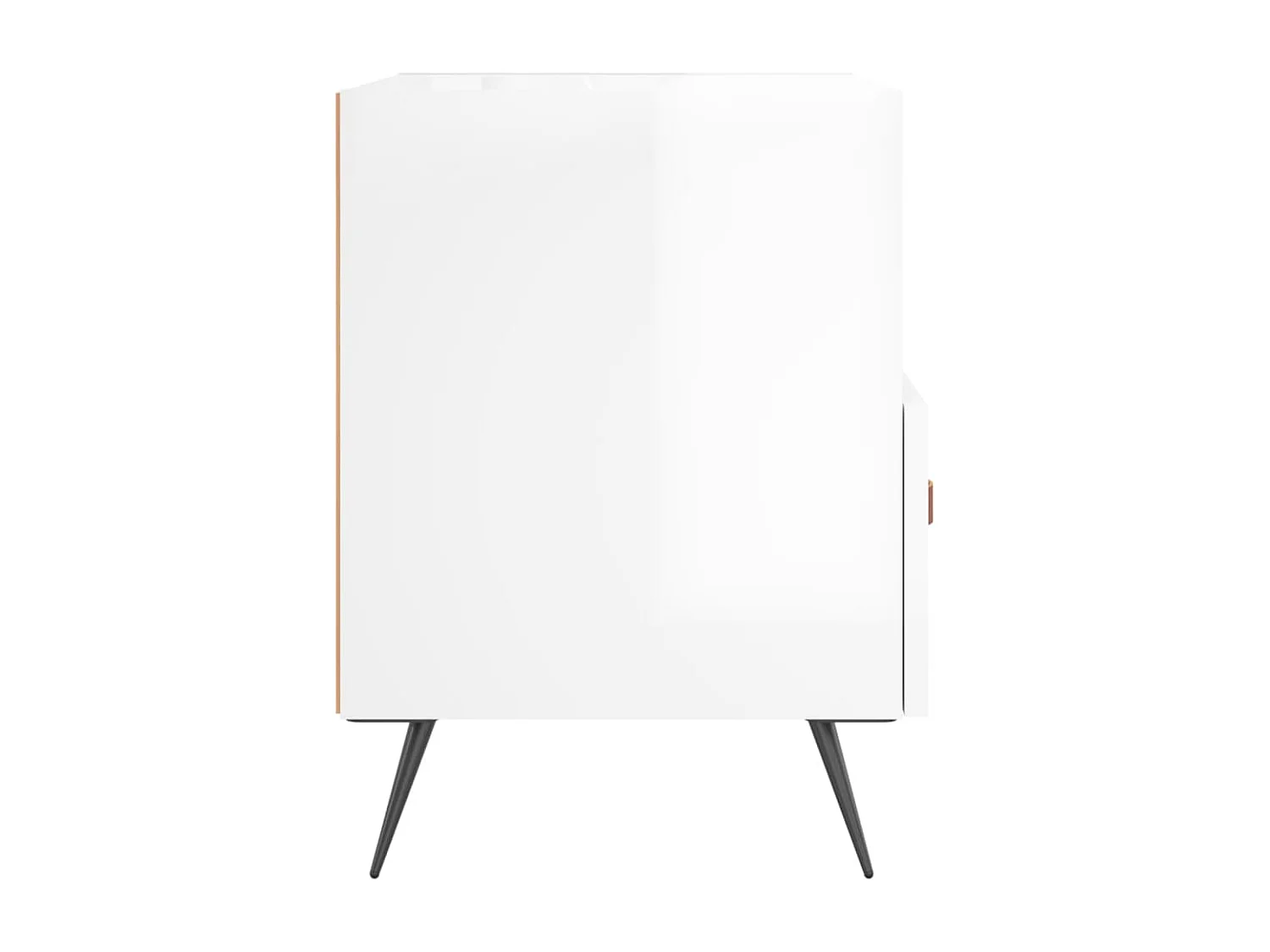 Cala  Tables de chevet 2 pcs blanc brillant 40x35x47,5 cm