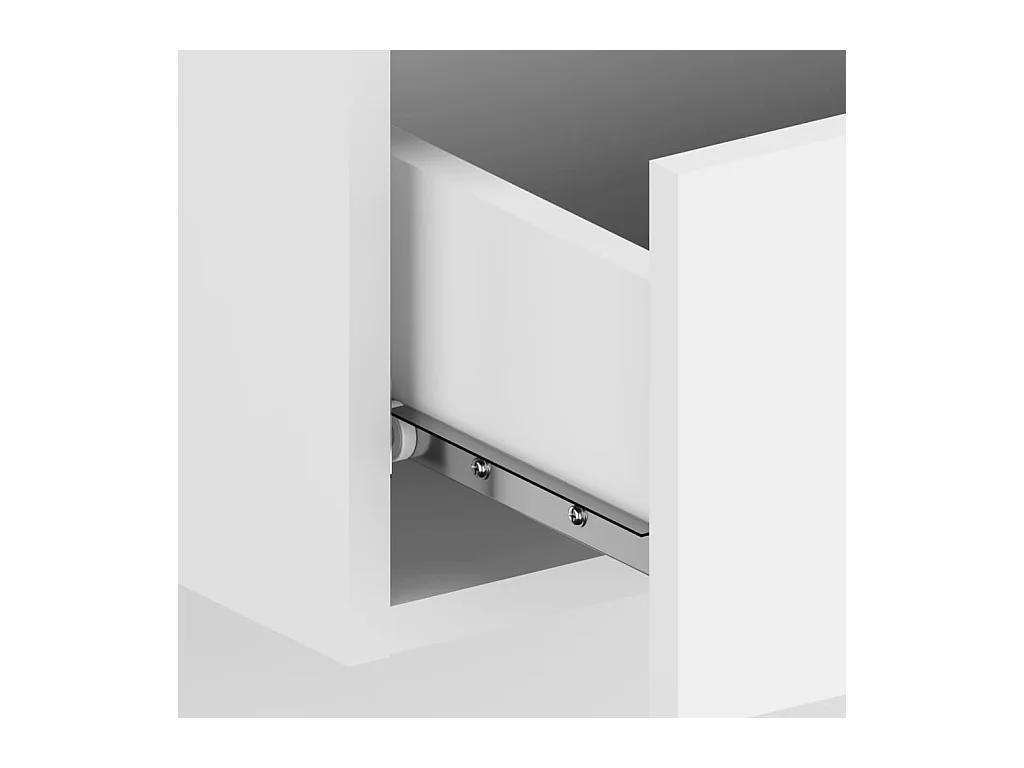 Saffira  Tables de chevet murales 2 pcs Blanc